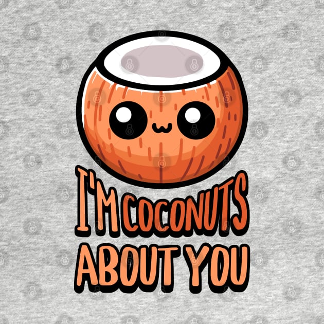 I'm Coconuts About You! Cute Coconut Pun by Cute And Punny